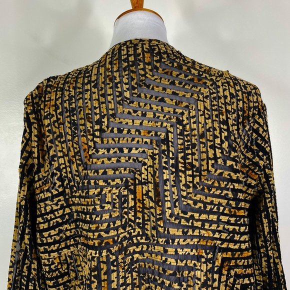 Chicos Leopard Mesh Jacket Sz. 2 (Large) Animal Print - Picture 8 of 12